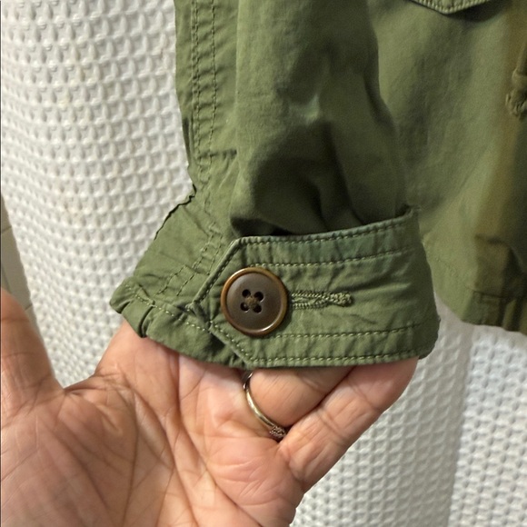 Lucky Brand Olive Green Utility Jacket with Waist Drawstring Size XSMALL - Picture 5 of 8